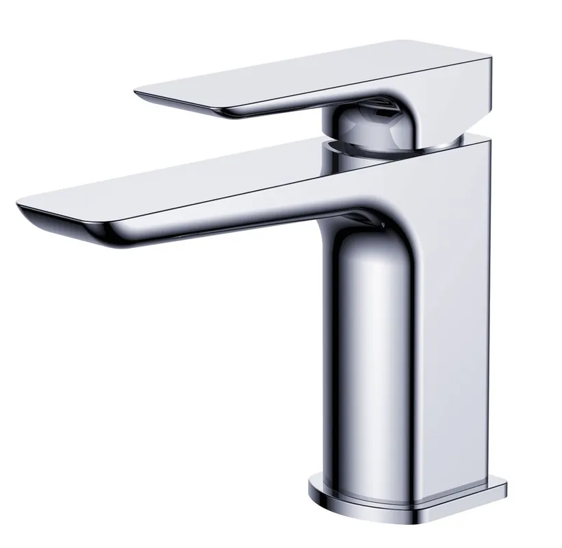 Brevis mitigeur de lavabo en laiton à levier, sans vidage, chrome brillant (SATBSBRE271)