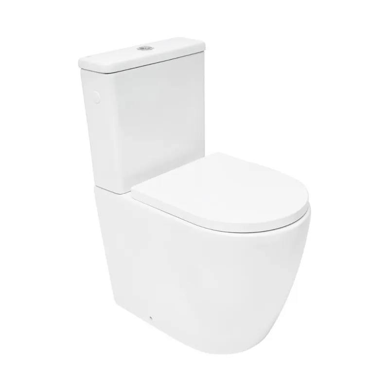 Fusion WC à poser sans bride, rinçage Vortex, avec abattant SoftClose, blanc (SATFUS031RTORVP)