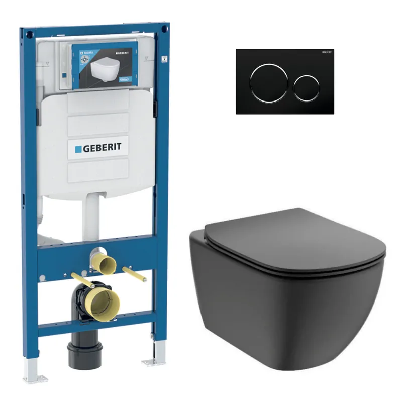 Duofix pack WC bâti-support + WC suspendu sans bride Ideal Standard avec abattant SoftClose + plaque (GEDTEBMA01-FR)