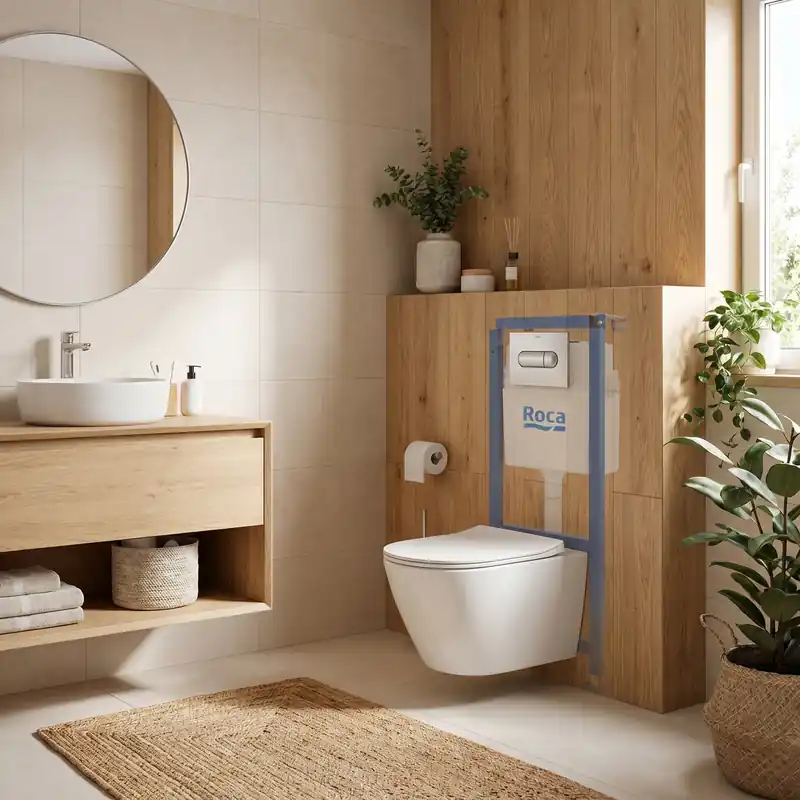 Pack WC bâti-support + WC suspendu sans bride Swiss Aqua Technologies avec abattant SoftClose + plaque (ROSTINWR02-FR)