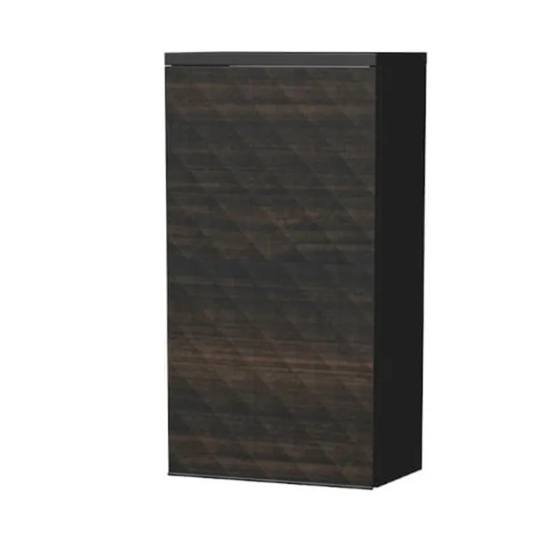 Cube Way 32,5x63x20 cm armoire de salle de bain suspendue, ouverture à gauche, marron mat (CUBE3DH321DLHP)