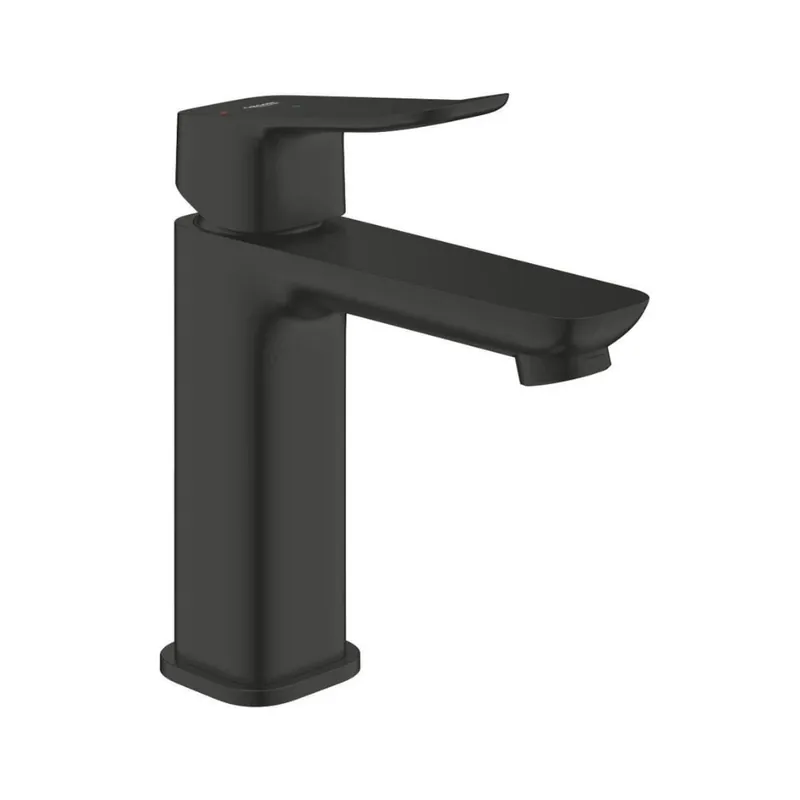 Dice mitigeur monocommande de lavabo à levier avec vidage Clic-Clac, cartouche céramique, noir mat (1018362430)