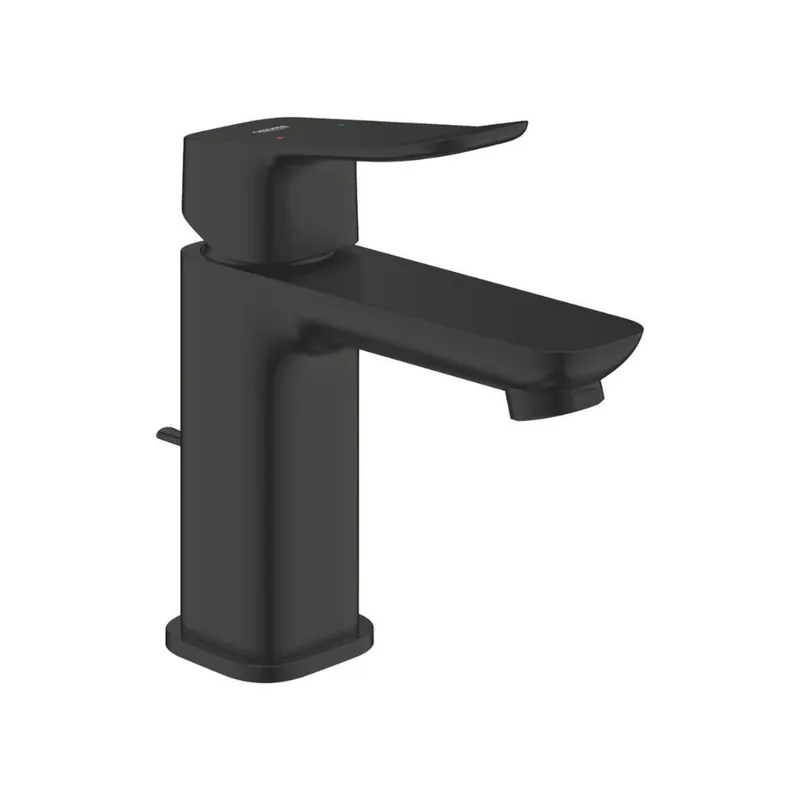 Dice mitigeur monocommande de lavabo à levier avec vidage, noir mat (1018562430)
