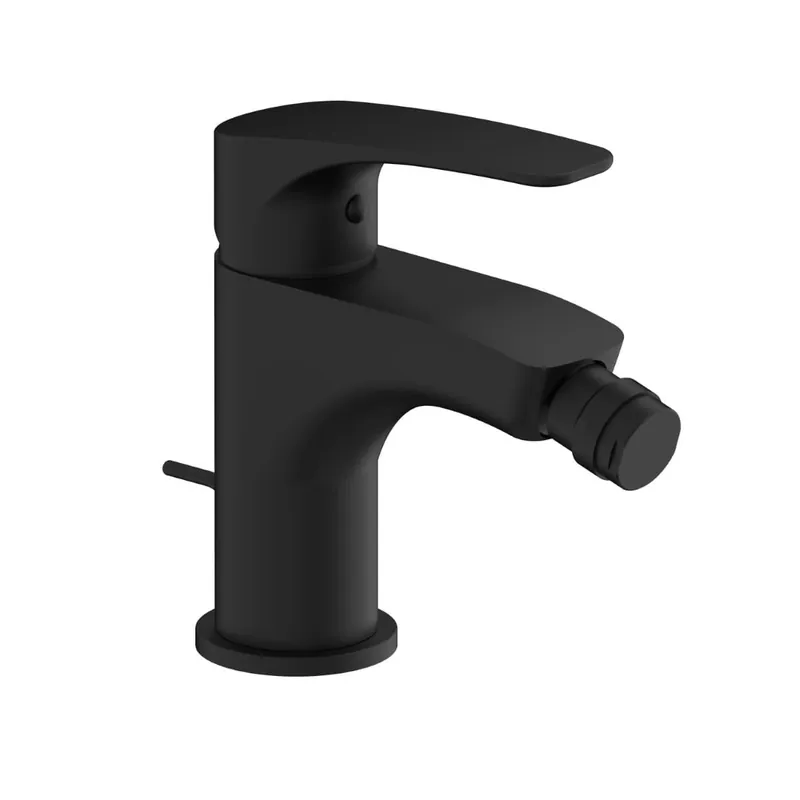 Project mitigeur de bidet à levier, avec vidage, noir mat (SATBSPRO235C)