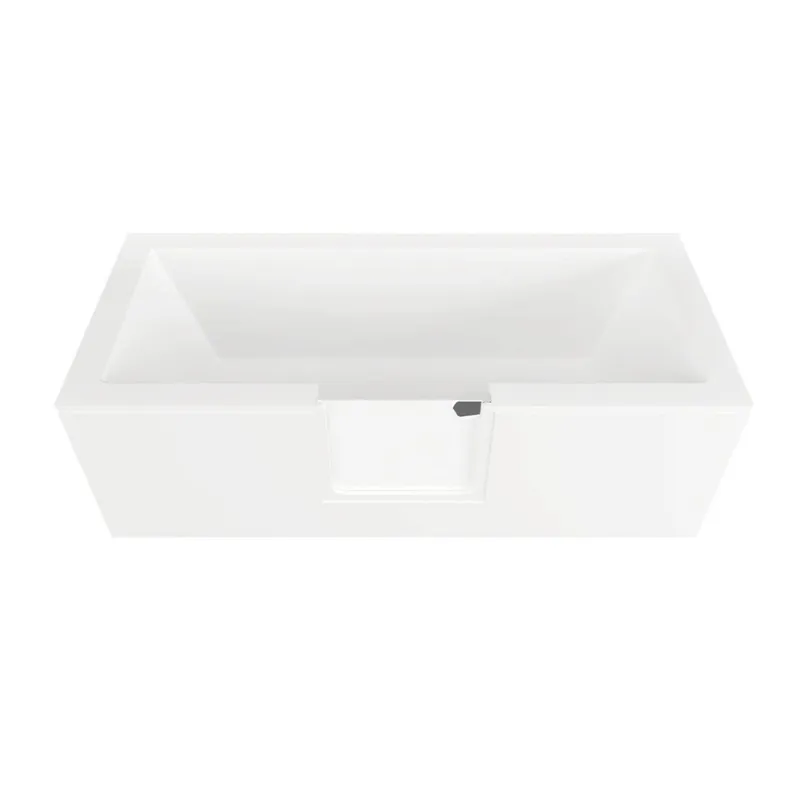Tablier frontal pour baignoire PMR avec porte, 160 cm, orientation gauche, blanc (SATVDPANEL160L)