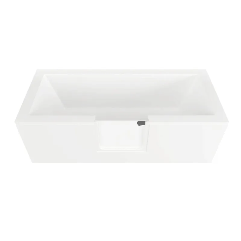 Tablier frontal pour baignoire PMR avec porte, 150 cm, orientation gauche, blanc (SATVDPANEL150L)