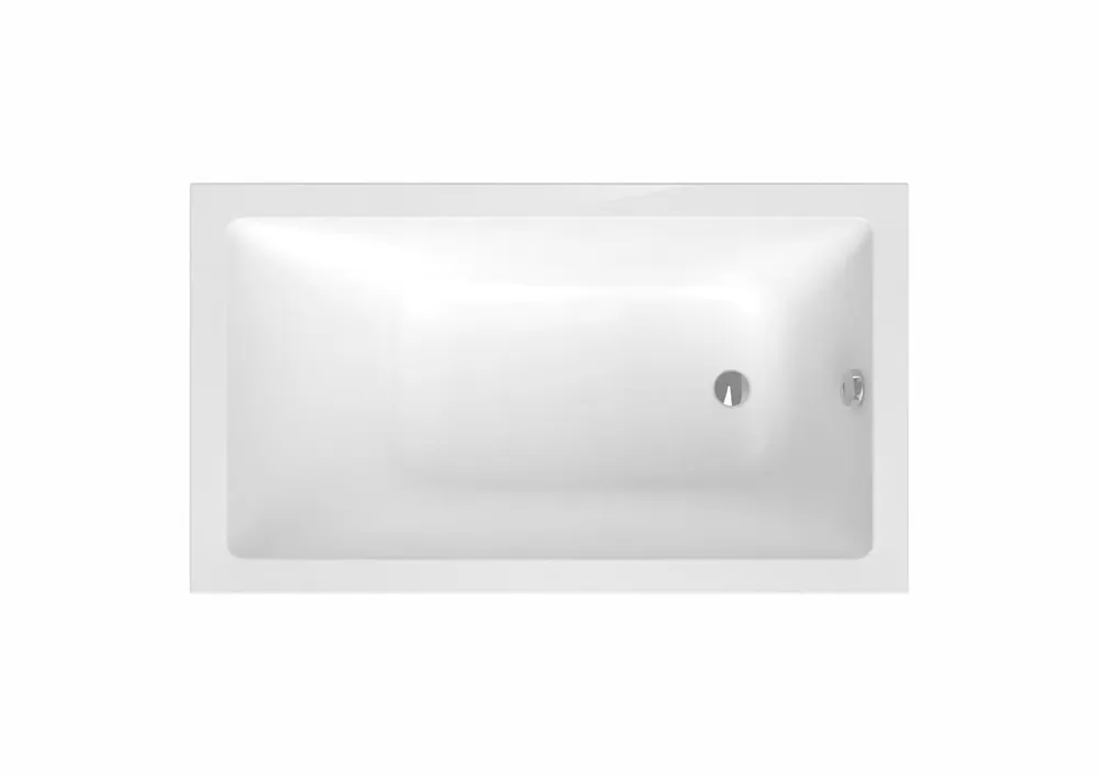 Aurum 150x80 cm baignoire rectangulaire en acrylique, orientation gauche et droite, sans pieds, blanc (SATVAUR150)