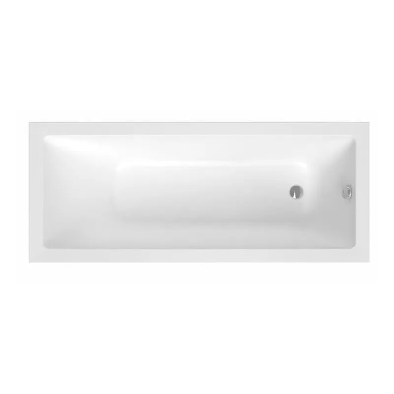 Aurum 170x70 cm baignoire rectangulaire en acrylique, orientation gauche et droite, sans pieds, blanc (SATVAUR170)