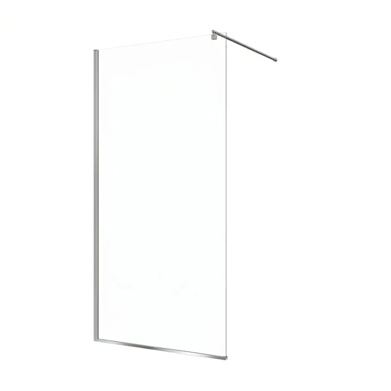 Paroi de douche Walk-In 140 cm – Ceramia Essential – Verre 8 mm – Profilé Chromé