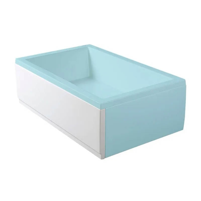 Deep Plain 110x36 cm tablier avant en acrylique pour receveur de douche, gauche, blanc (83648)