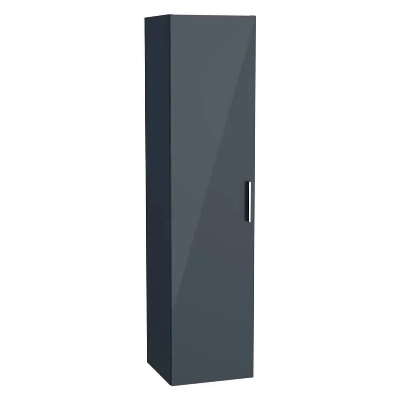 Mia armoire 145x35x35 cm pour salle de bain, porte softclose, anthracite brillant (MIAV35A)