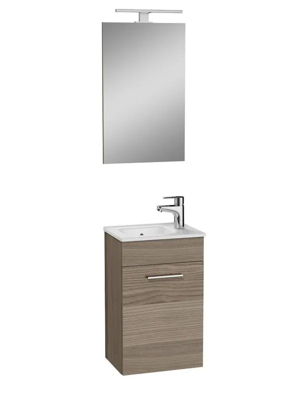 Mia ensemble meuble 39x61x28 cm avec miroir, lavabo et éclairage LED, Cordoba (MIASET40C)