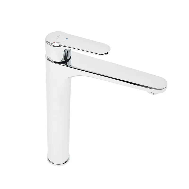 VitrA Root Round BluEco mitigeur lavabo haut sans bec chrome A42707BE