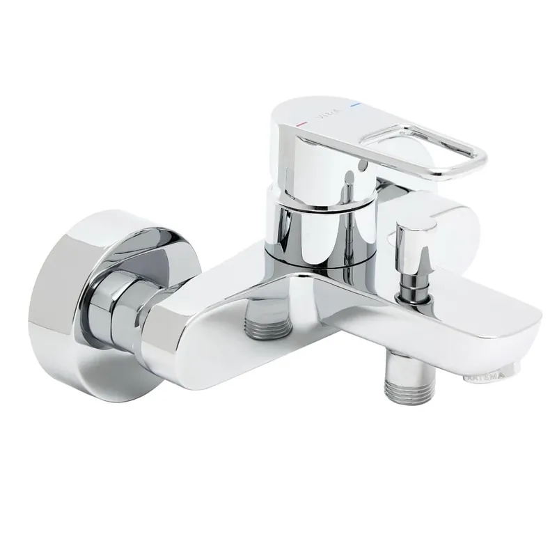 Flow Soft mitigeur bain/douche mural à levier, sans ensemble de douche, chrome (A42948)