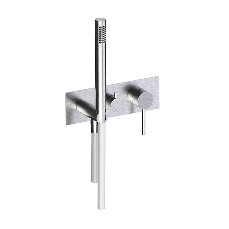 Mitigeur de douche avec douchette Pepe XL 316 inox Frattini