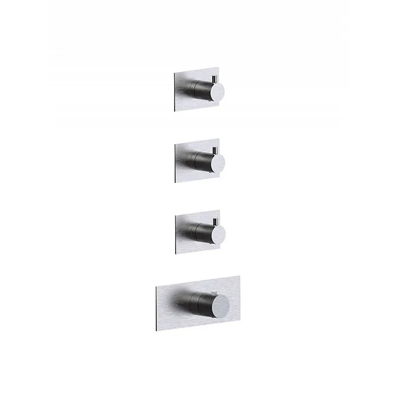 Mélangeur thermostatique de douche à trois sorties Pepe XL 316 inox Frattini