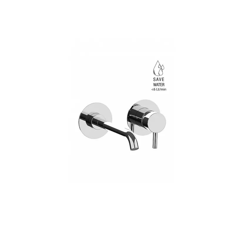 Mélangeur lavabo mural avec bec L.188 mm Pepe XL Frattini