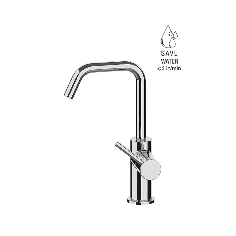 Mélangeur lavabo Pepe XL Frattini avec bec double courbe