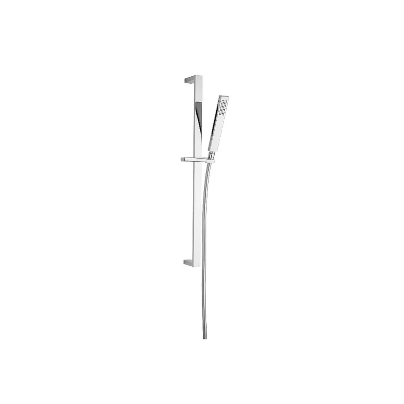 Garniture de douche avec douchette et flexible avec double agraffe+raccord prise eau Docce Frattini