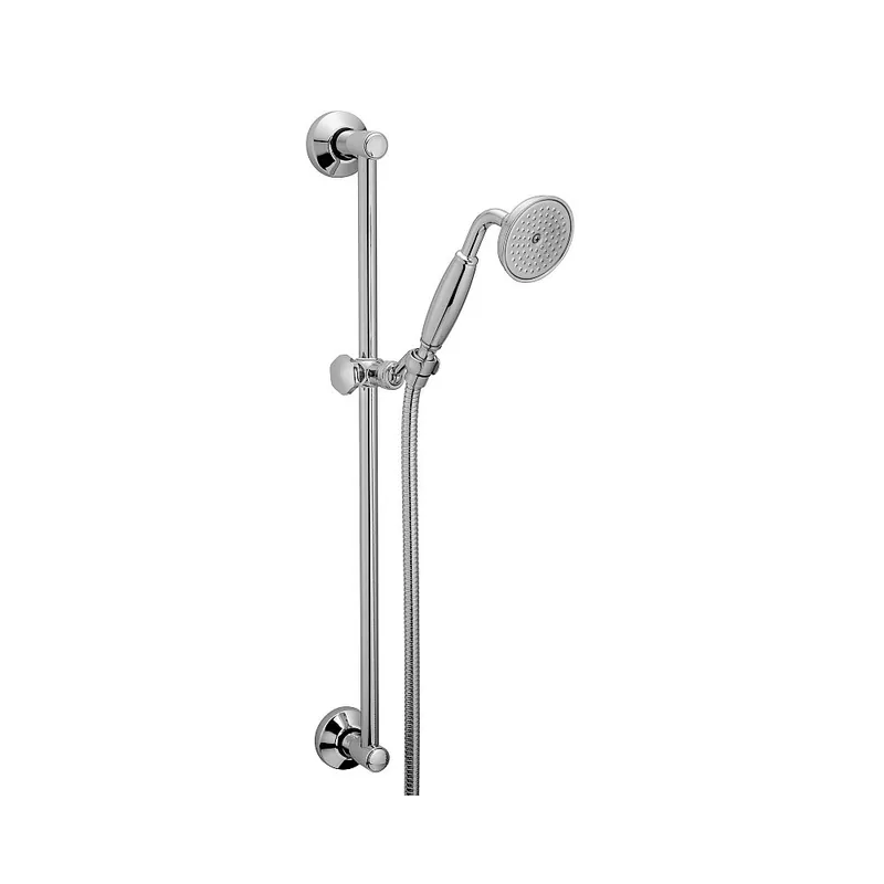 Garniture de douche avec douchette et flexible avec double agraffe+raccord prise eau Docce Frattini
