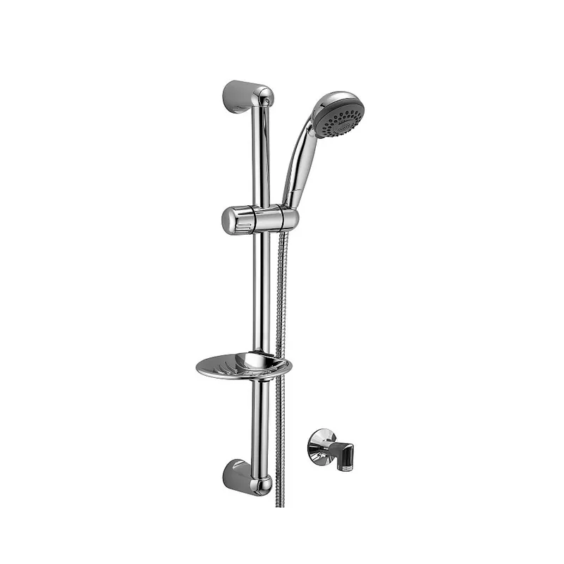 Garniture de douche avec flexible et douchette 3 jets+raccord prise eau Douche Frattini
