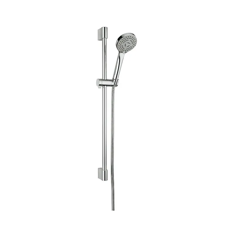 Garniture de douche avec flexible de 150cm et douchette 3 jets+raccord prise eau Docce Frattini