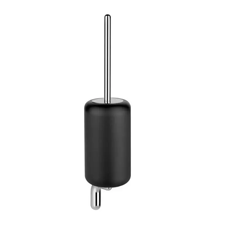 Porte-brosse wc a mur noir ou blanc Gres Goccia Gessi