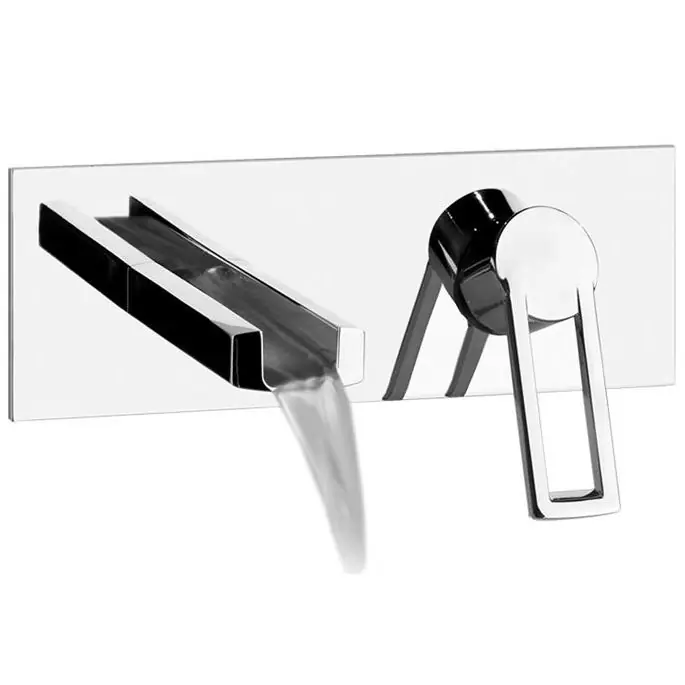 Mitigeur joystick à encastrer avec led en cascade Riflessi Gessi