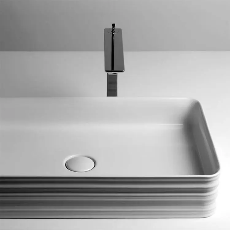 Lavabo à poser 65x38 cm Trace Valdama