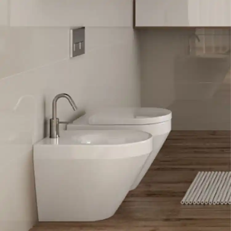 Wc et bidet au sol Daytime Evo Hatria