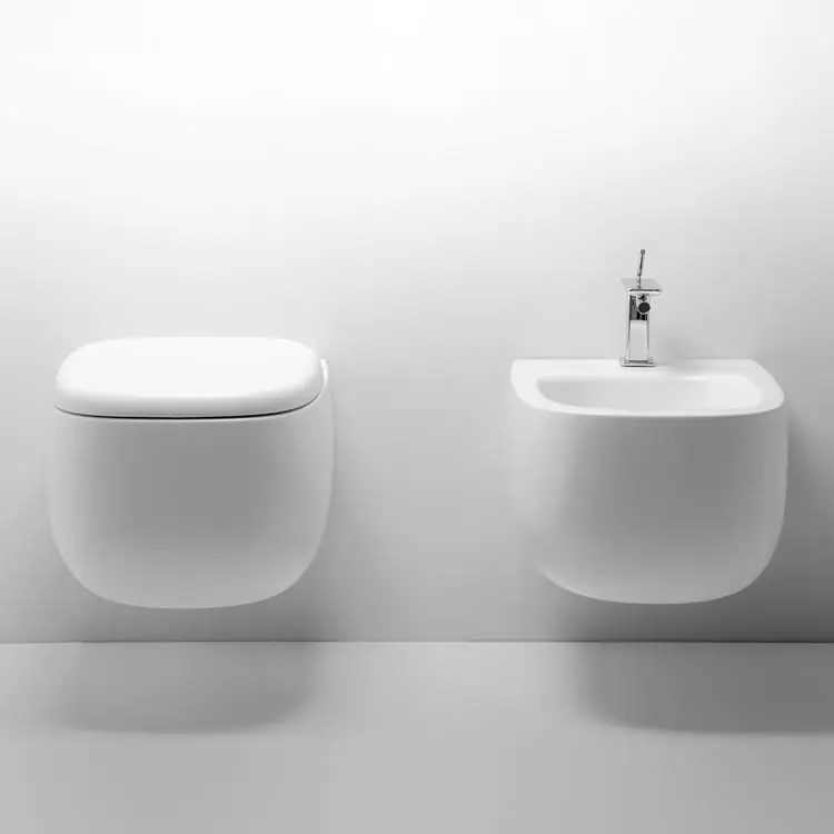 WC et Bidet suspendu Seed Valdama