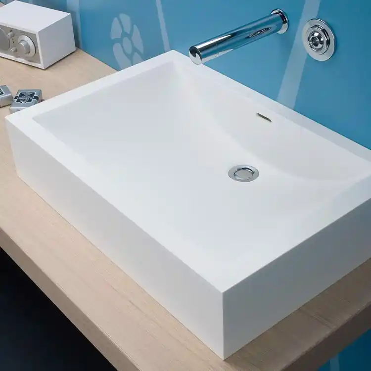 Lavabo intégré en Corian Cuna Planit