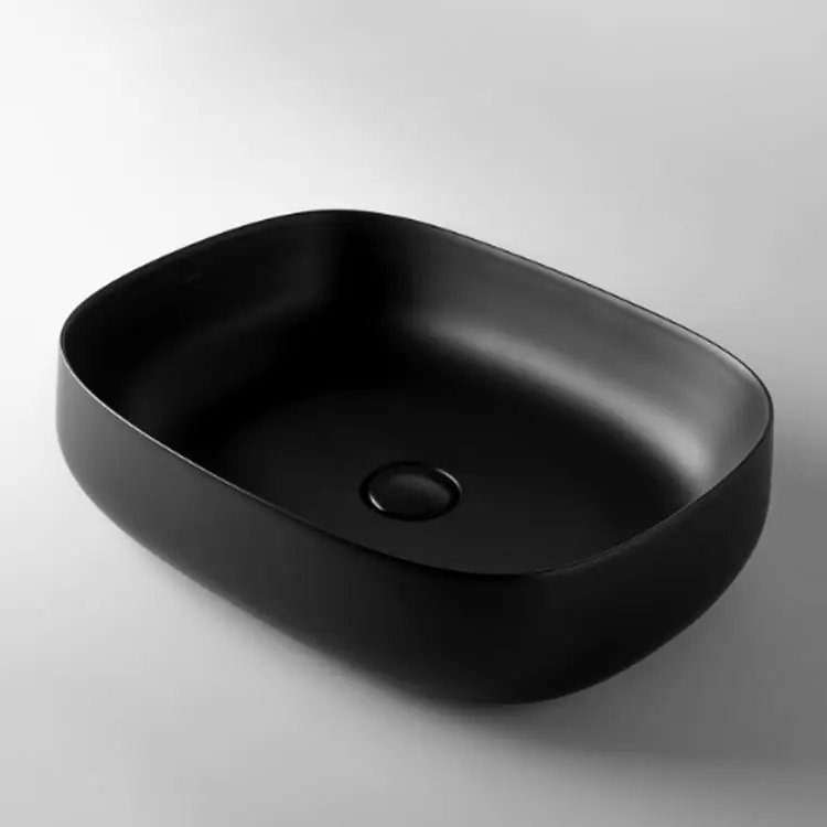 Lavabo à poser en céramique noir mat Seed 02 Valdama
