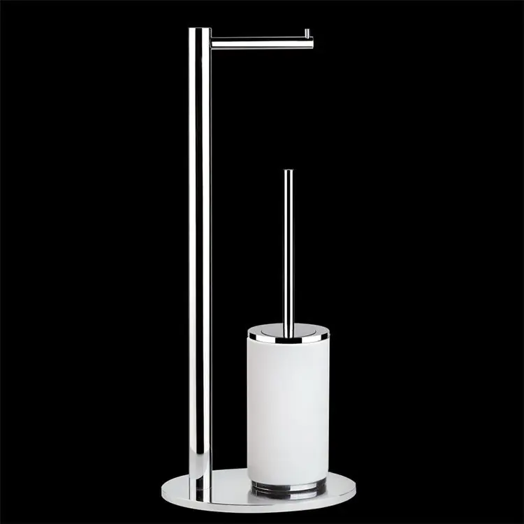 Barre porte-brosse wc et porte-rouleaux Ovale Gessi