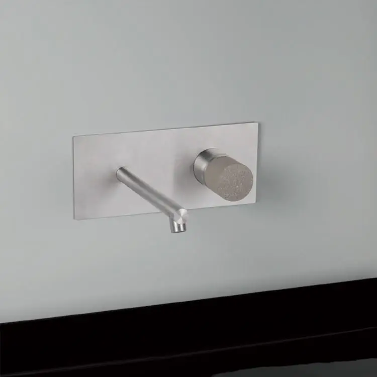Mélangeur à encastrer pour lavabo Diametro35 Inox Concrete Ritmonio