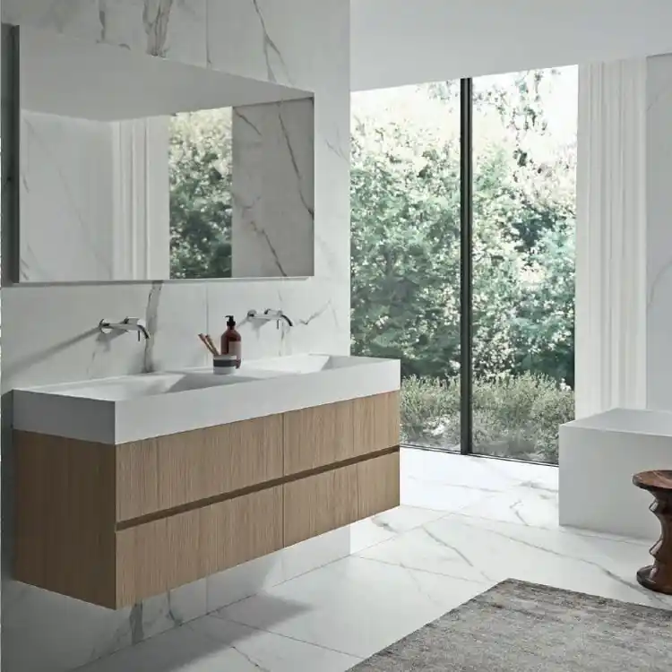 Meuble avec double lavabo Zenit Milldue