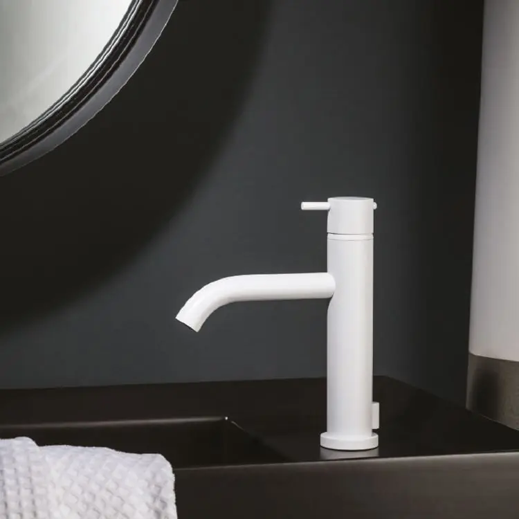 Mitigeur monocommande rond pour lavabo Diametro35 Black & White Ritmonio
