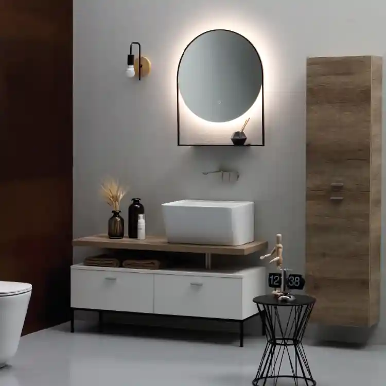 Armoire de toilette en chêne avec plan de travail Wynn 1 Colavene