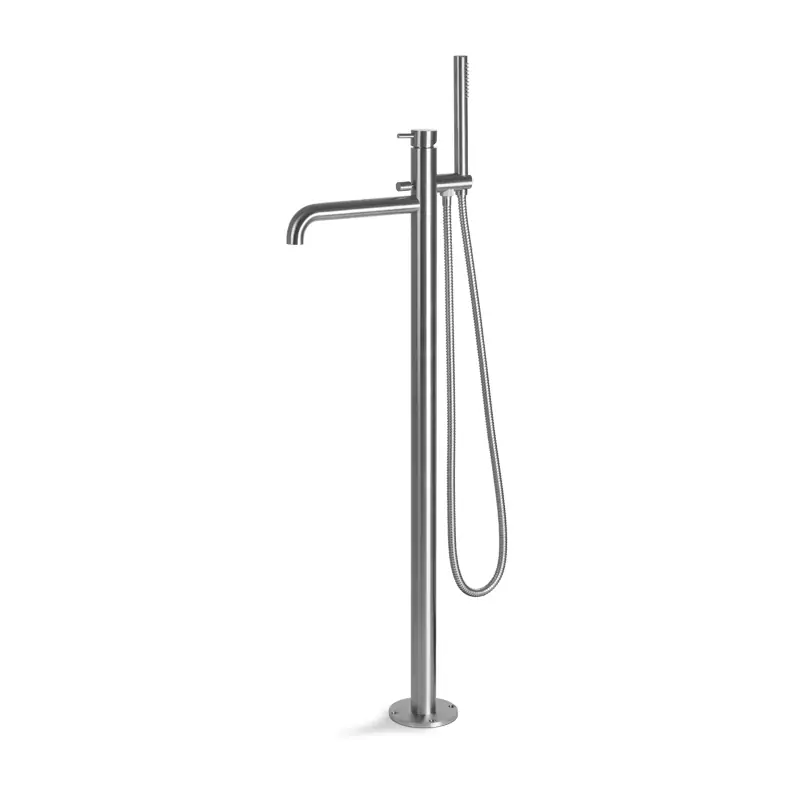 Mitigeur de baignoire sur pied Tiber Steel Vema