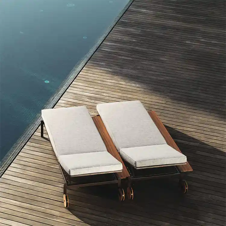 Lit de jardin en tissu Talenti