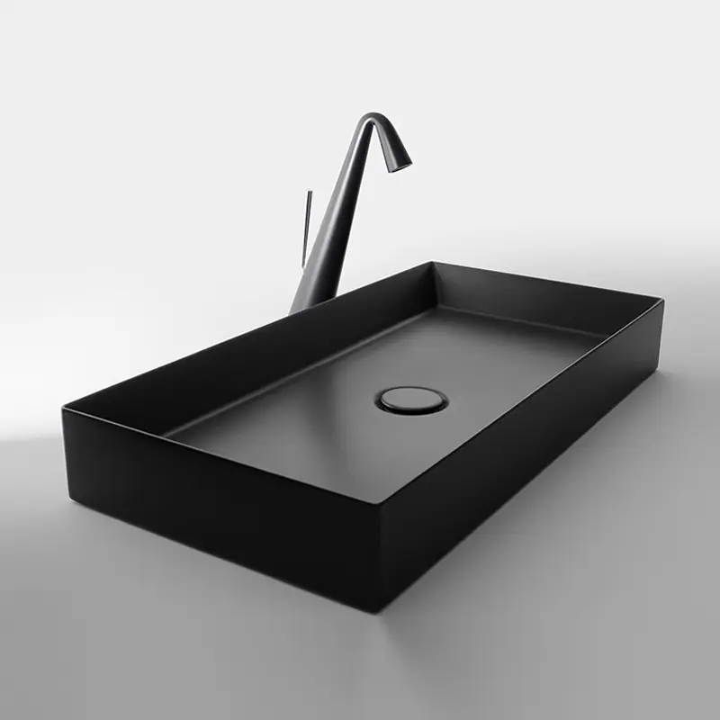 Lavabo 60 X 38 Matt Black Valdama