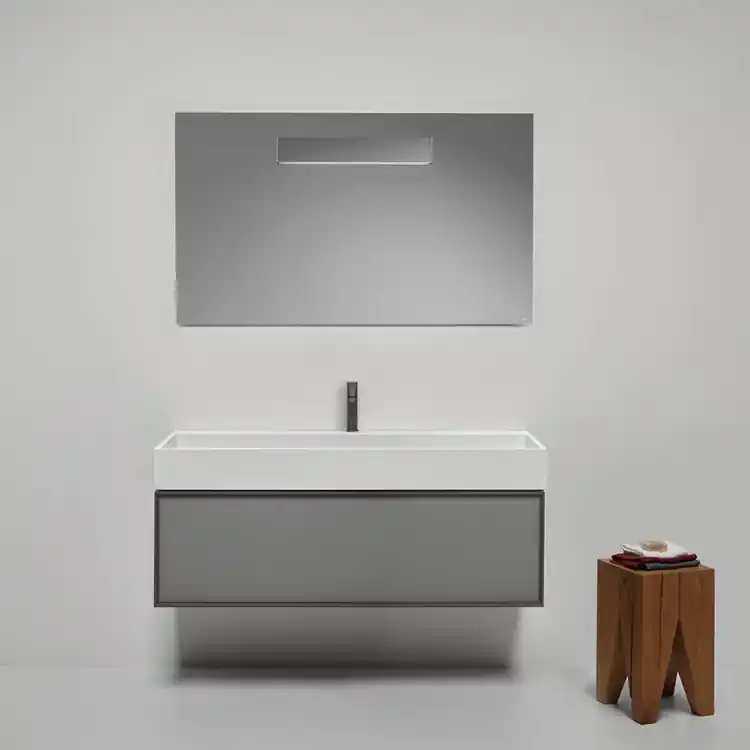 Meuble sous-Vasque Bespoke avec lavabo double Gesto Monoblocchi antoniolupi