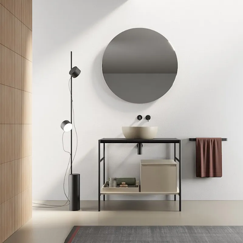 Meuble à poser avec lavabo rond Velo 87 Nic Design