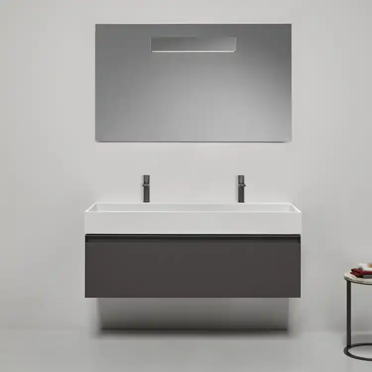 Meuble de salle de bain Atelier avec vasque double Gesto Monoblocchi Antoniolupi