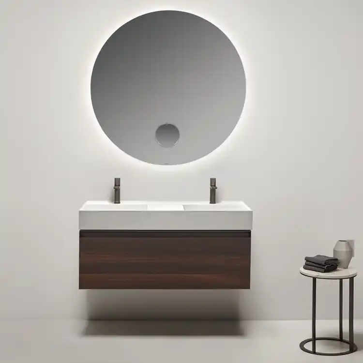Meuble de salle de bain Atelier avec vasque double Graffio Monoblocchi antoniolupi