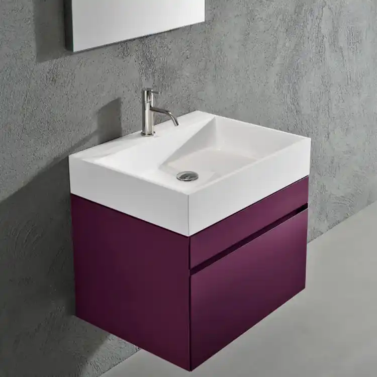 Meuble de salle de bain GESTO63 double tiroir Monoblocchi Antoniolupi