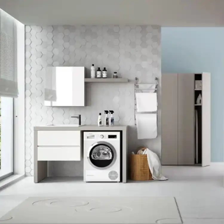 Meuble de buanderie avec porte machine à laver Store 04 Gruppo Geromin