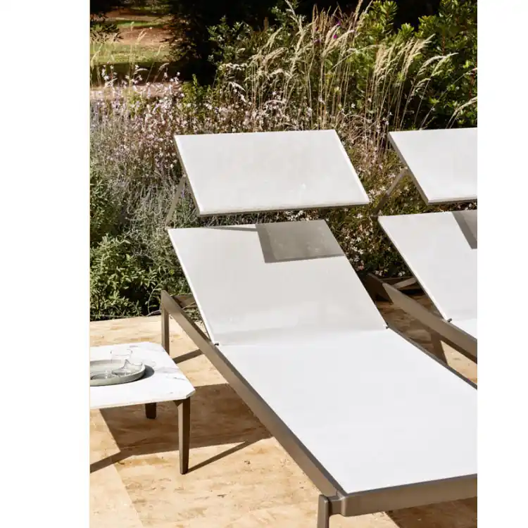 Lit de jardin avec roues et parasol Push Myuour