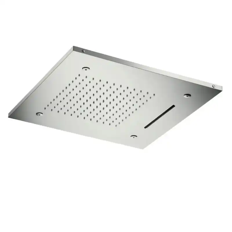 Douche de plafond à 3 jets 500 x 500 mm Collection Inox Cristina Rubinetterie