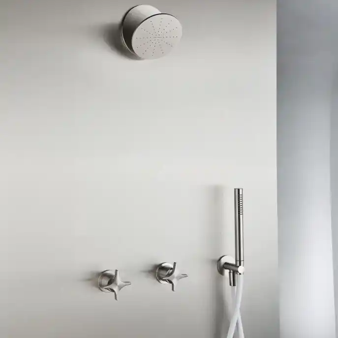 Groupe de douche en acier Brezza Neve Rubinetterie